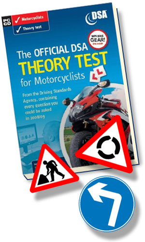 The motorcycle theory test